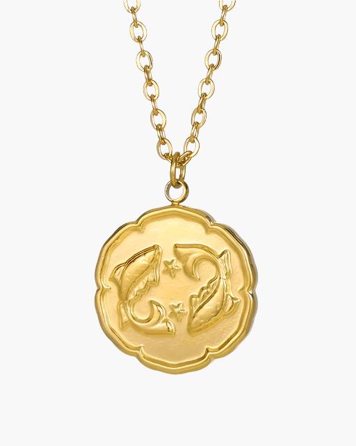 Zodiac Sign Necklace - Gold - Belfaire & Co.