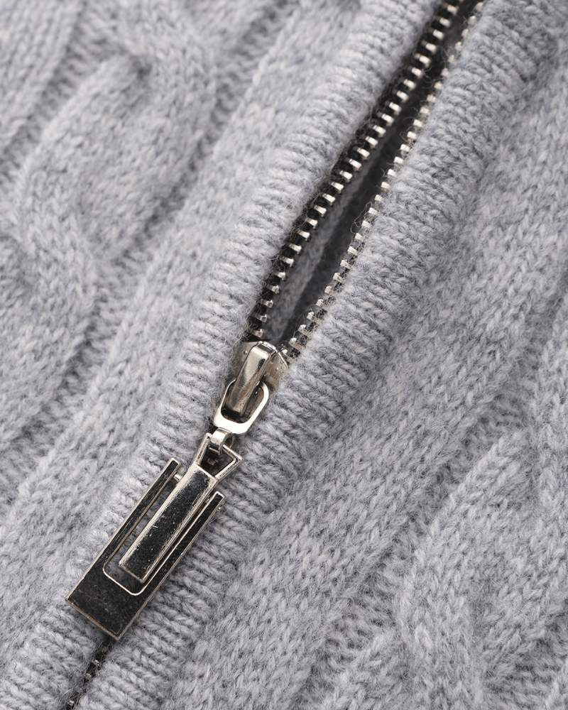 100% Cashmere Woven Half Zip - Belfaire & Co.