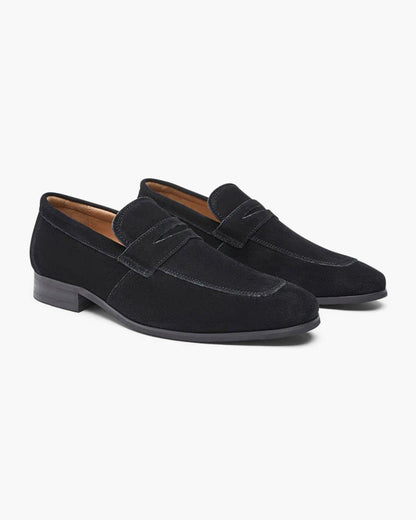 Belfaire Suede Penny Loafers - Belfaire & Co.