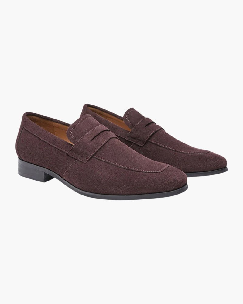 Belfaire Suede Penny Loafers - Belfaire & Co.