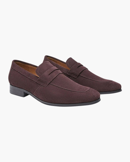 Belfaire Suede Penny Loafers - Belfaire & Co.