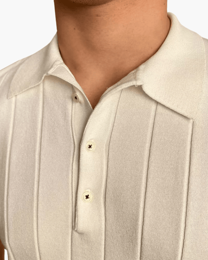 Cannes Ribbed Cotton Polo - Belfaire & Co.