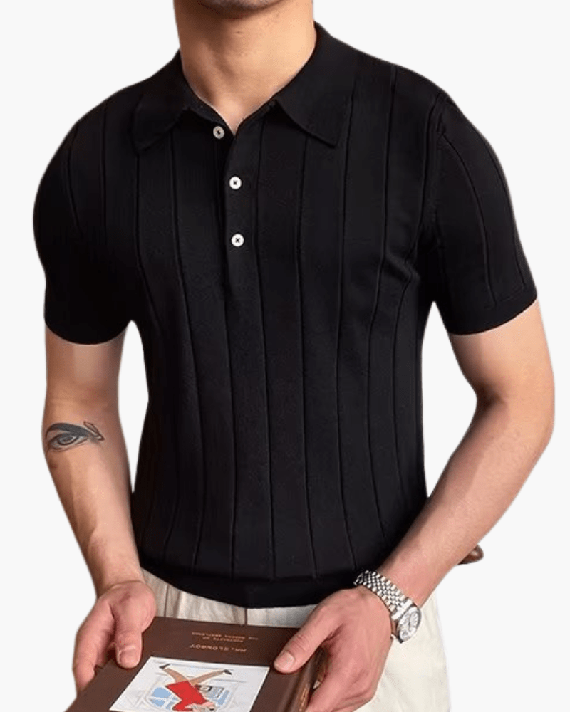 Cannes Ribbed Cotton Polo - Belfaire & Co.