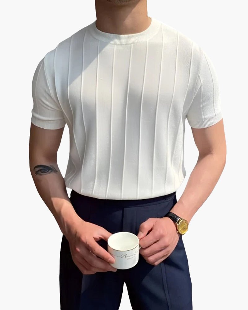 Cannes Ribbed T-Shirt - Belfaire & Co.