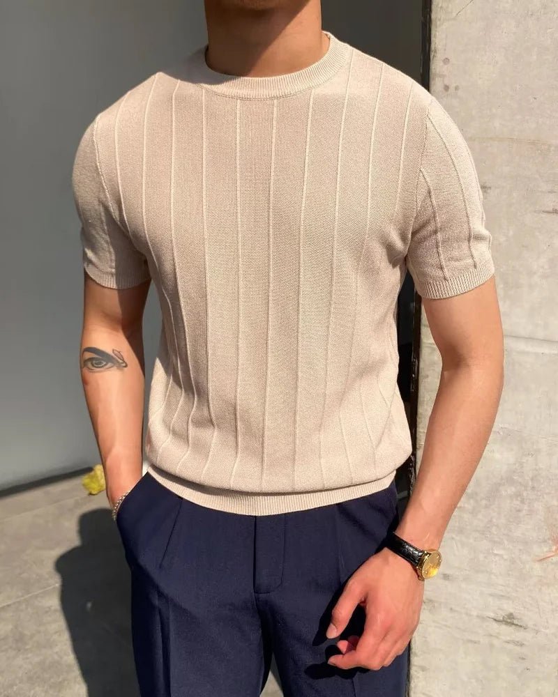 Cannes Ribbed T-Shirt - Belfaire & Co.