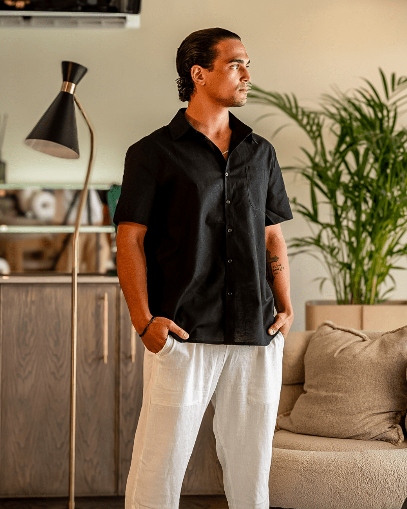 Cape Town - Linen Shirt (Shortsleeve) - Belfaire & Co.