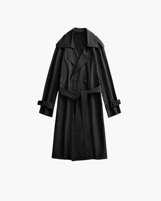 Classic Double - Breasted Trench Coat - Belfaire & Co.
