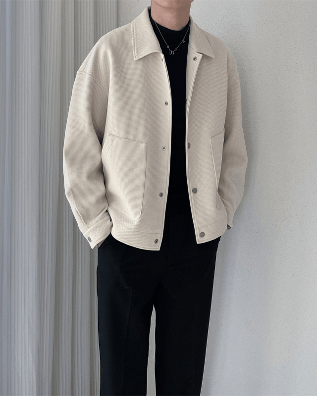 Classic Waffle Textured Overshirt - Belfaire & Co.