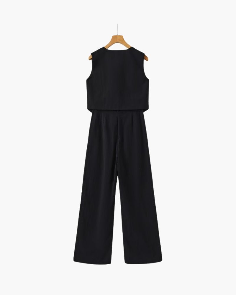 Classy Lady - Linen Two - piece Set - Belfaire & Co.