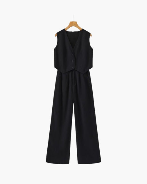 Classy Lady - Linen Two - piece Set - Belfaire & Co.