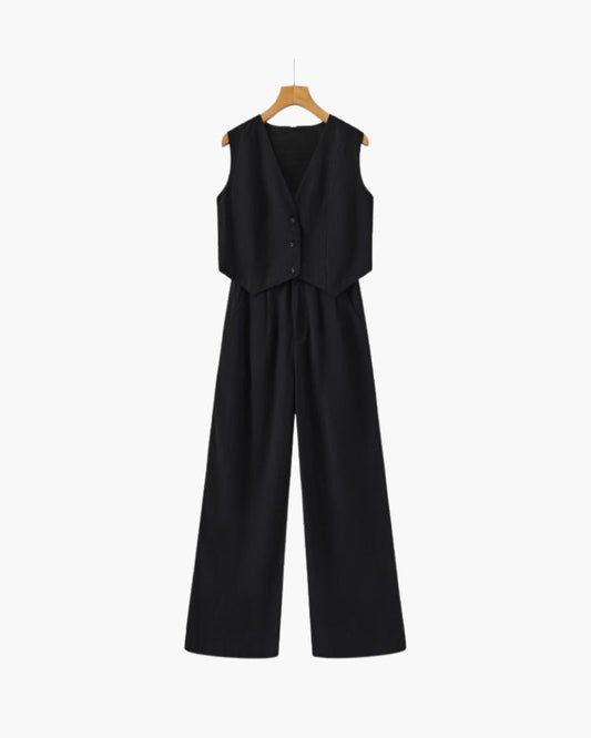Classy Lady - Linen Two - piece Set - Belfaire & Co.
