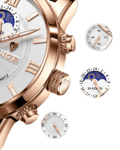 Lugano Classic Watch (Waterproof) - Belfaire & Co.