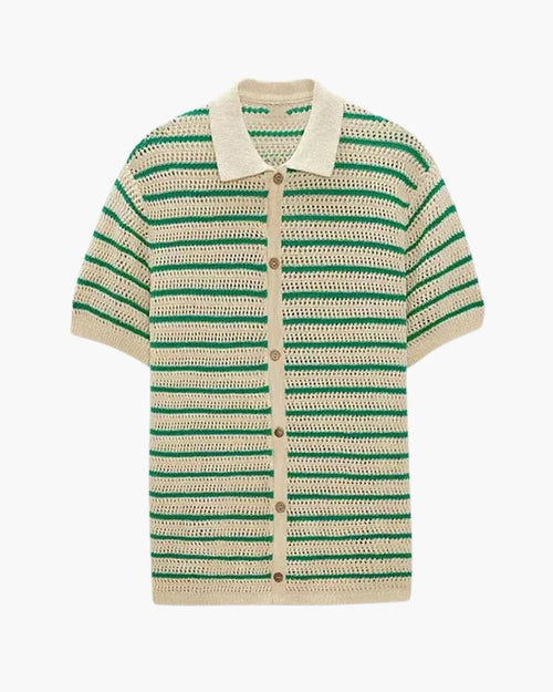 Marbella - Knitted Button Shirt - Belfaire & Co.