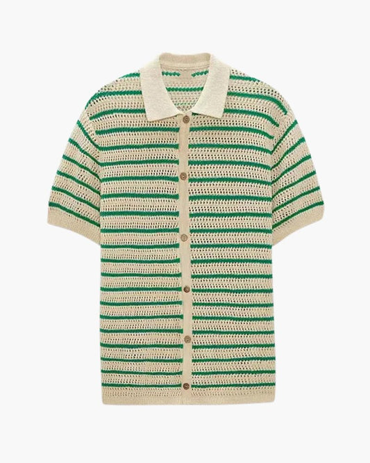 Marbella - Knitted Button Shirt - Belfaire & Co.