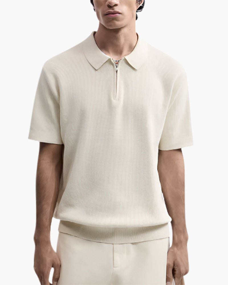 Marbella Zip Up Polo - Belfaire & Co.