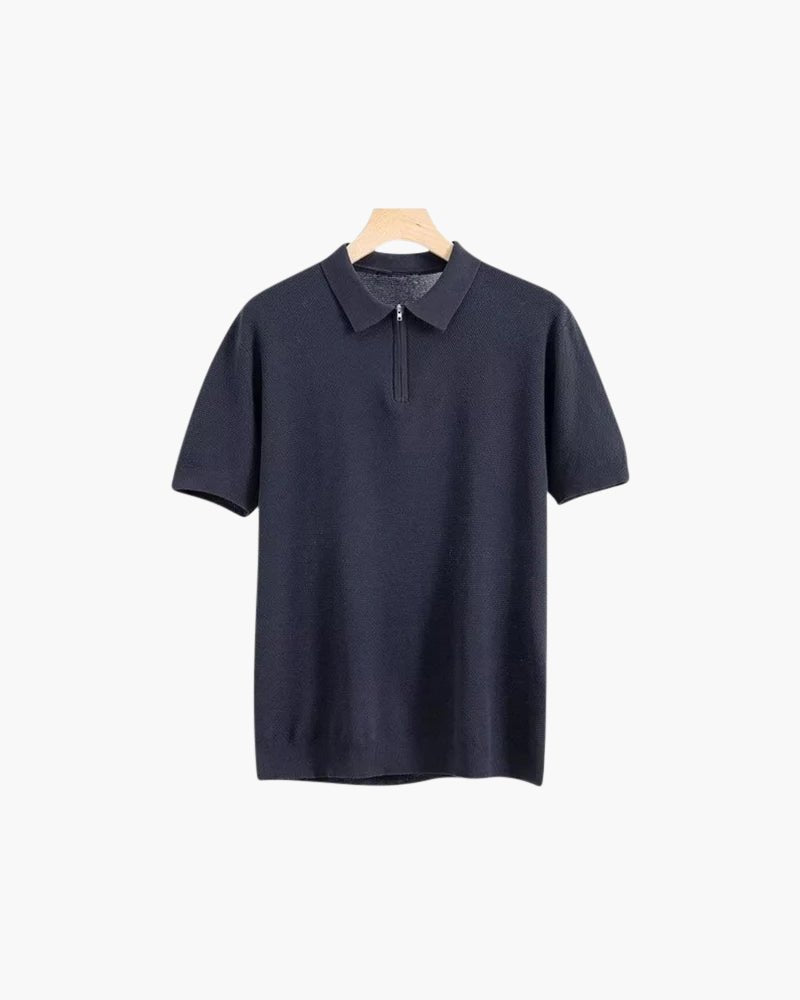 Marbella Zip Up Polo - Belfaire & Co.