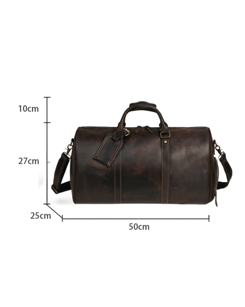 Montague Leather Duffle - Belfaire & Co.