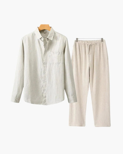 Old Money Linen Combo (Longsleeve) - Belfaire & Co.