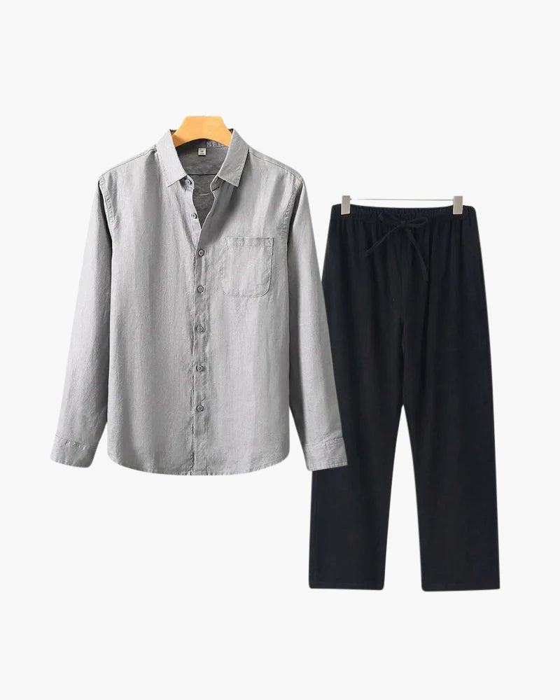 Old Money Linen Combo (Longsleeve) - Belfaire & Co.