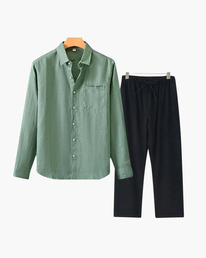 Old Money Linen Combo (Longsleeve) - Belfaire & Co.