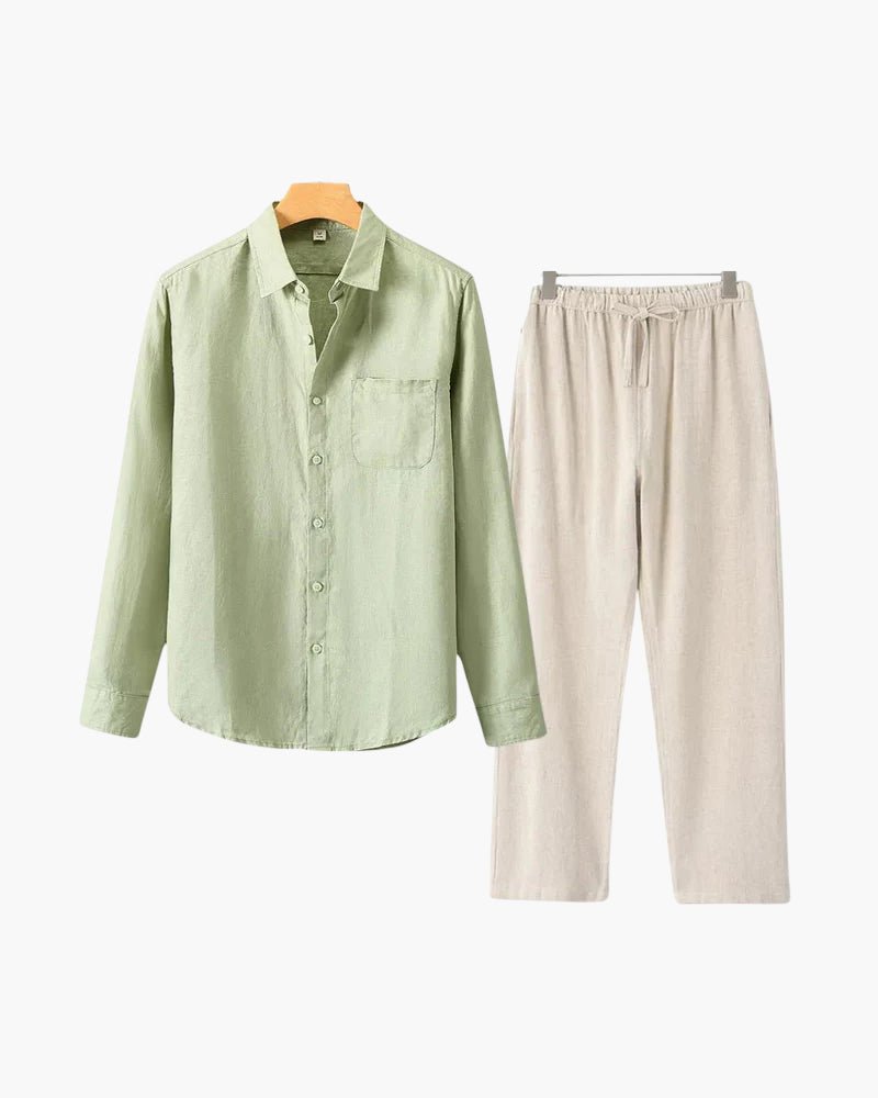 Old Money Linen Combo (Longsleeve) - Belfaire & Co.