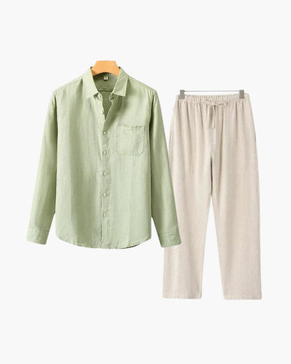 Old Money Linen Combo (Longsleeve) - Belfaire & Co.
