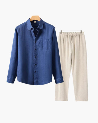 Old Money Linen Combo (Longsleeve) - Belfaire & Co.