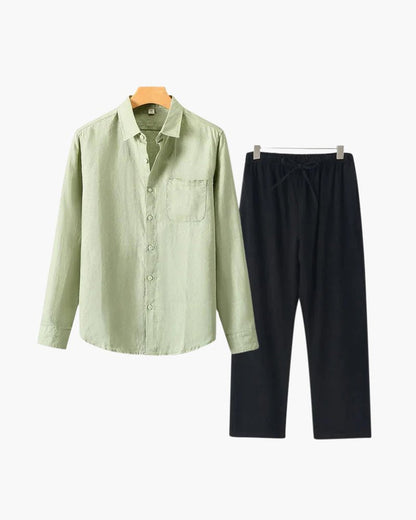 Old Money Linen Combo (Longsleeve) - Belfaire & Co.