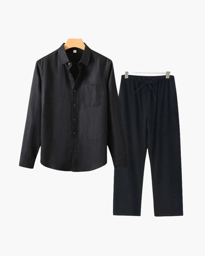 Old Money Linen Combo (Longsleeve) - Belfaire & Co.