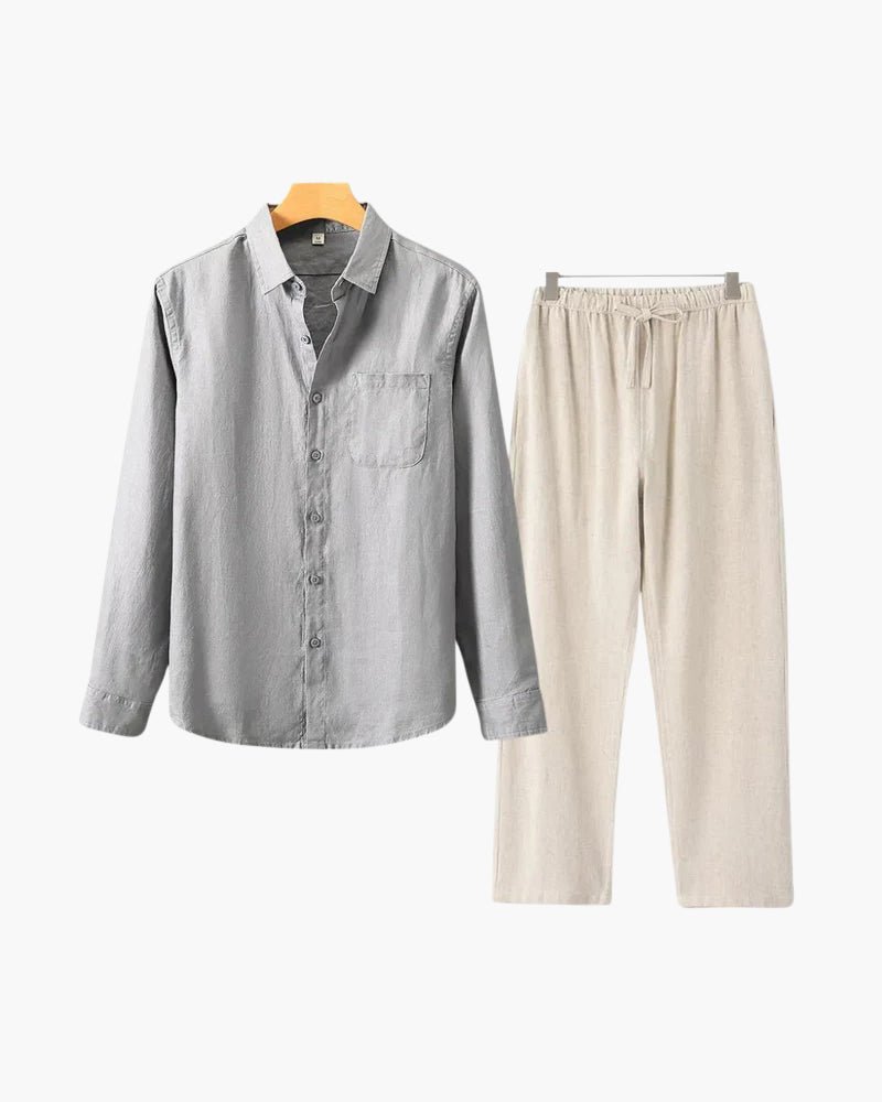 Old Money Linen Combo (Longsleeve) - Belfaire & Co.