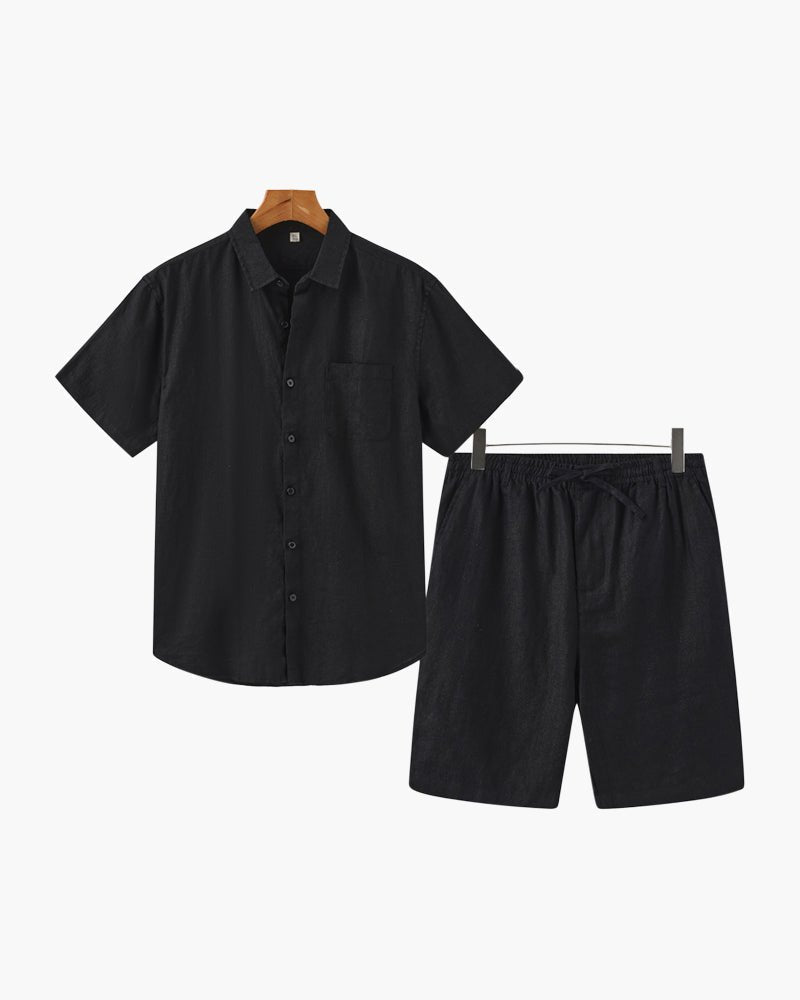 Old Money Linen Combo (Shorts) - Belfaire & Co.