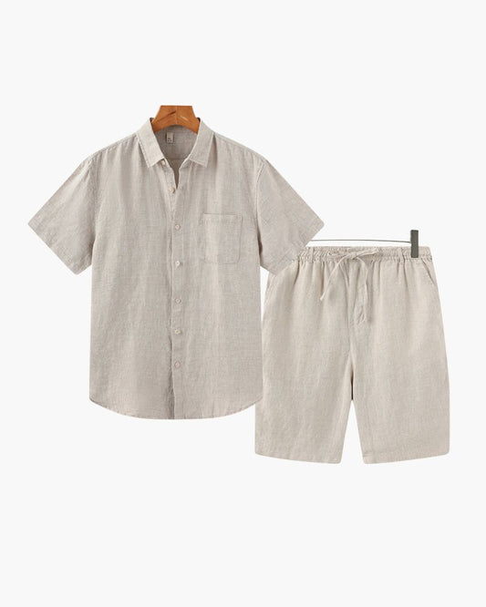 Old Money Linen Combo (Shorts) - Belfaire & Co.