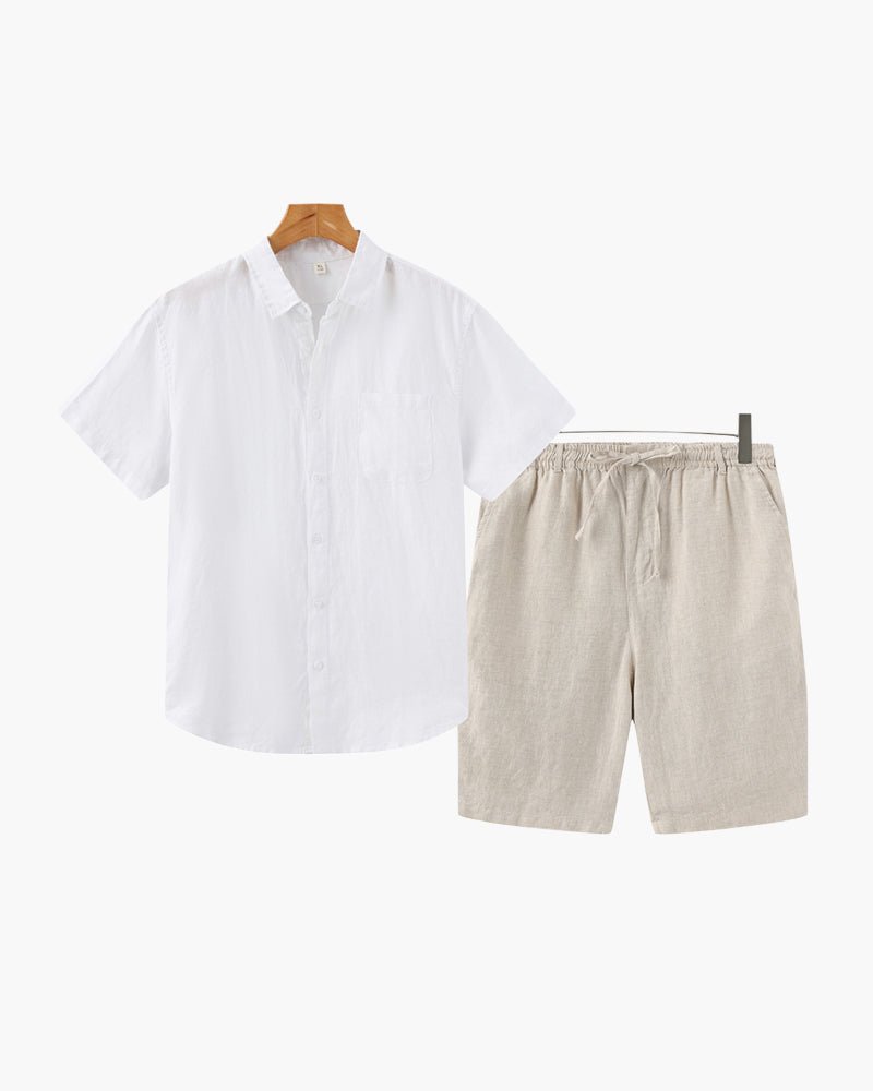 Old Money Linen Combo (Shorts) - Belfaire & Co.