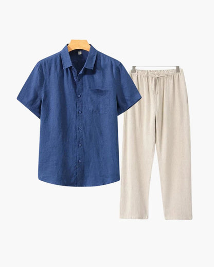 Old Money Linen Combo (Shortsleeve) - Belfaire & Co.