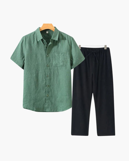 Old Money Linen Combo (Shortsleeve) - Belfaire & Co.