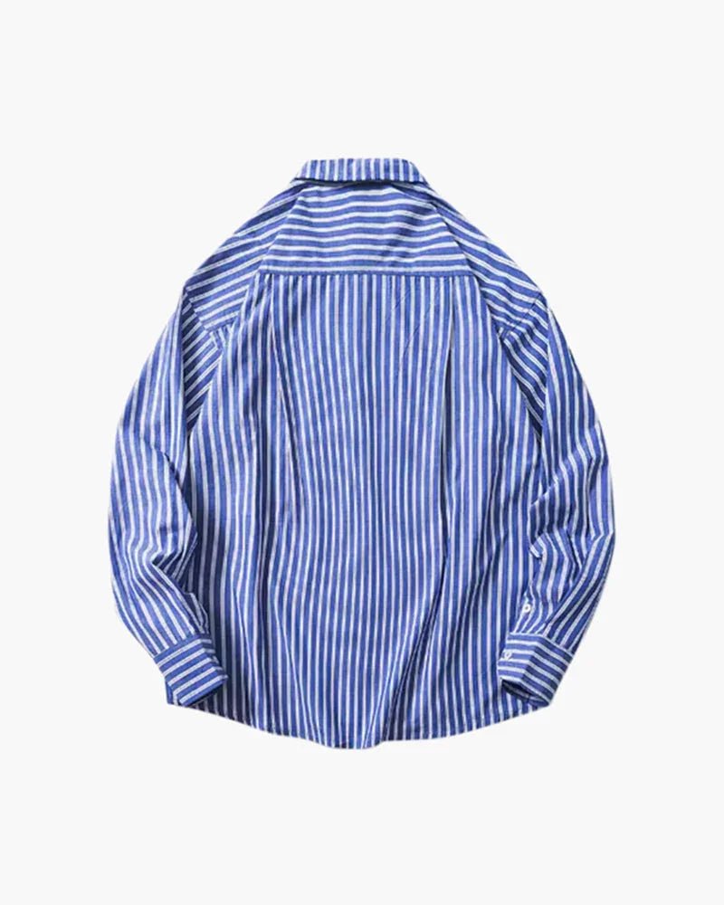 Oversized Striped Shirt - Belfaire & Co.