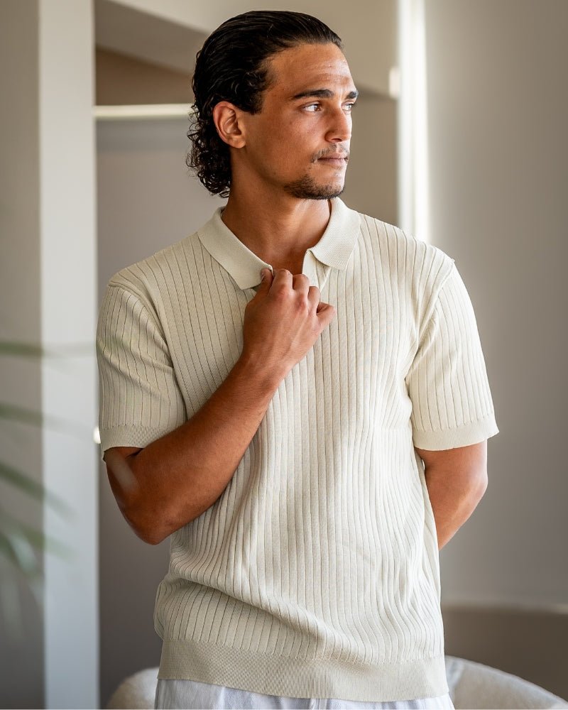 Premium Ribbed Polo - Belfaire & Co.