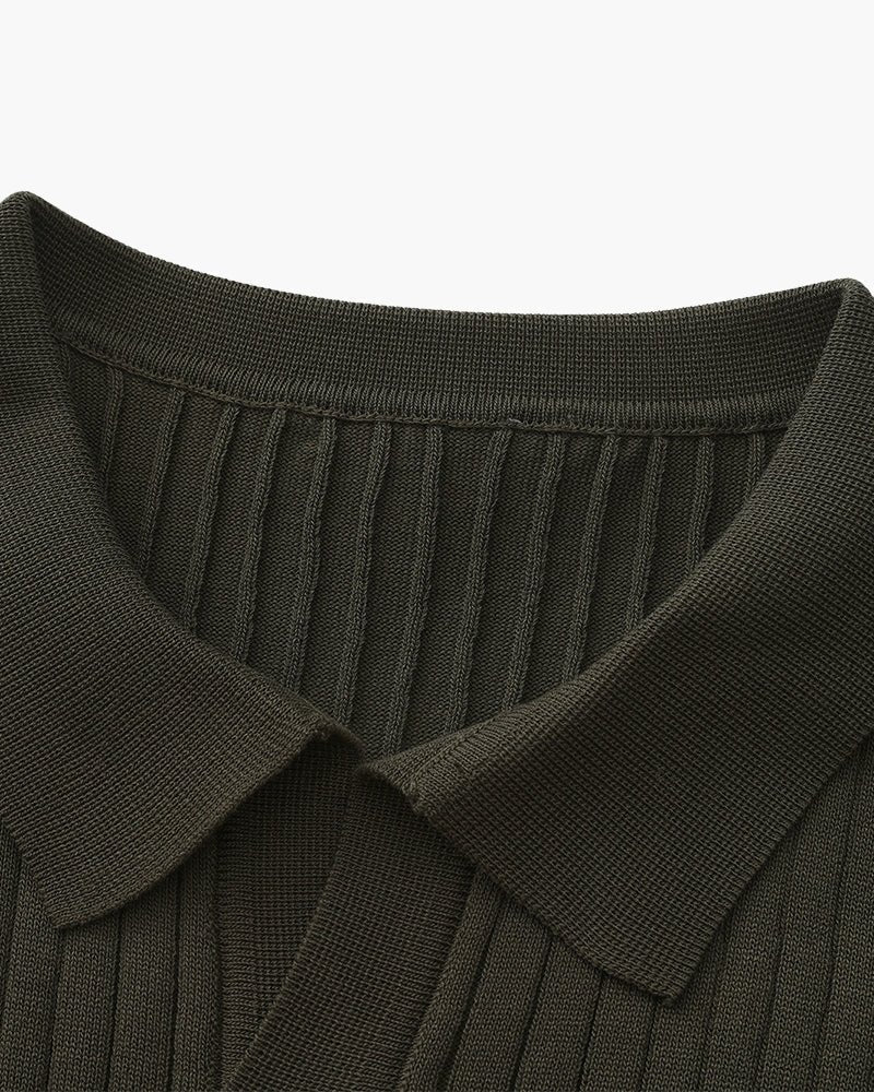 Premium Ribbed Polo - Belfaire & Co.