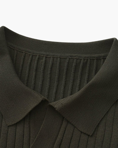 Premium Ribbed Polo - Belfaire & Co.