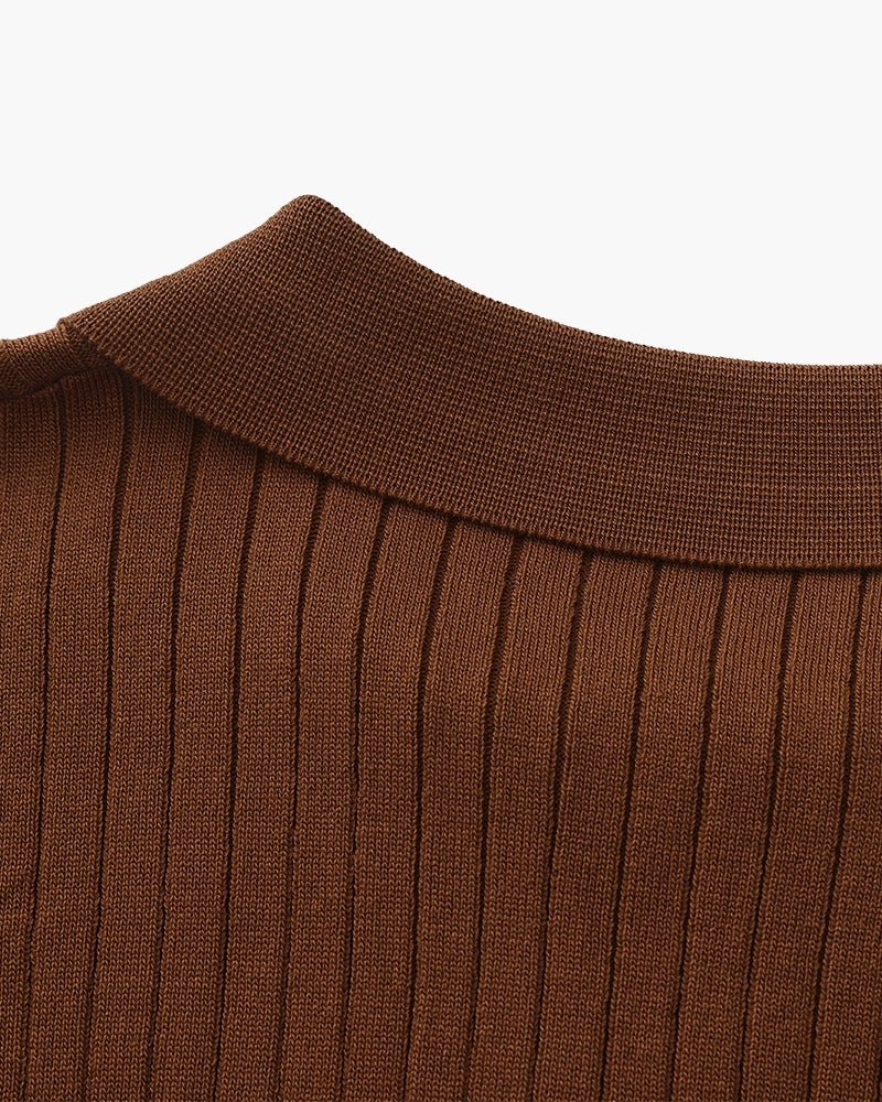 Premium Ribbed Polo - Belfaire & Co.