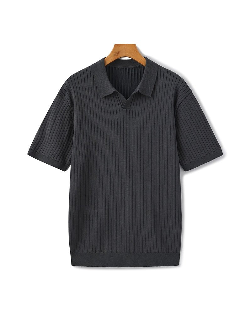 Premium Ribbed Polo - Belfaire & Co.