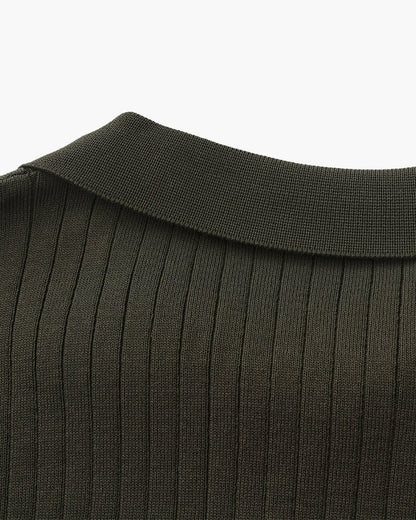 Premium Ribbed Polo - Belfaire & Co.