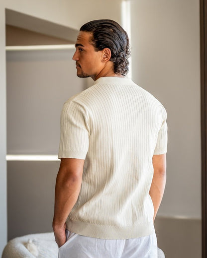 Premium Ribbed Polo - Belfaire & Co.