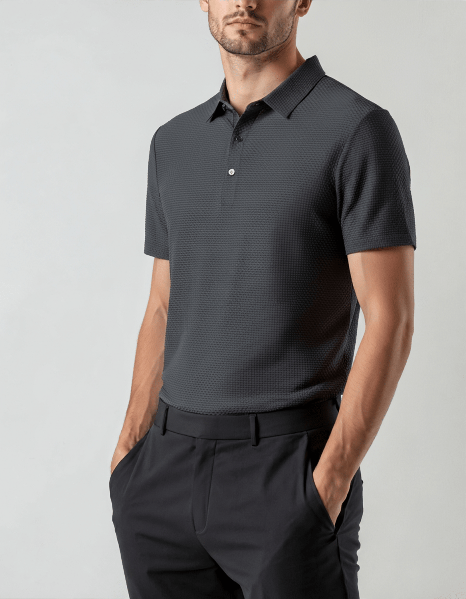 Prestigio Silk Polo (Anti - Wrinkle) - Belfaire & Co.