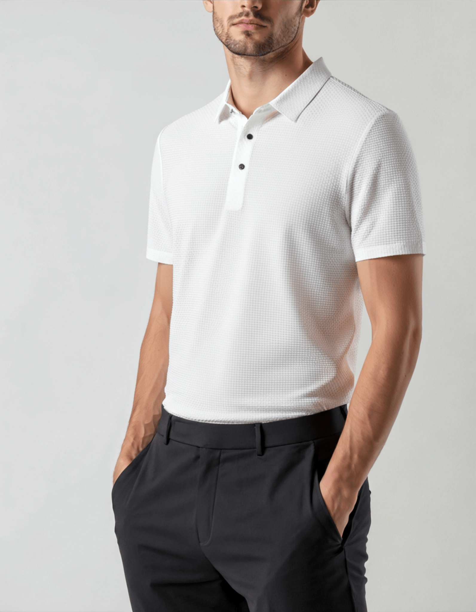 Prestigio Silk Polo (Anti - Wrinkle) - Belfaire & Co.