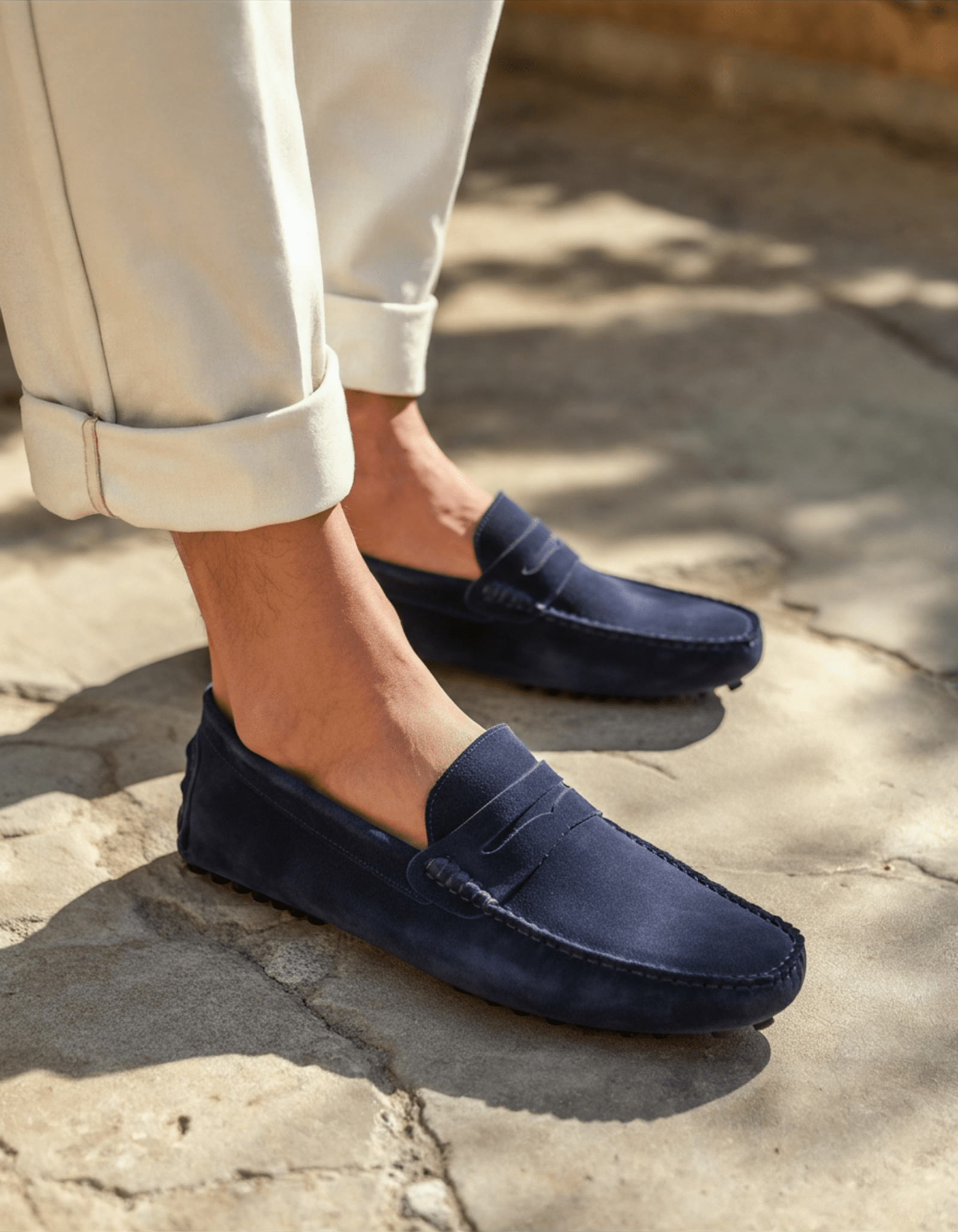 Suede Driver Loafers - Belfaire & Co.