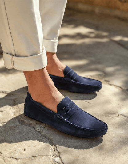 Suede Driver Loafers - Belfaire & Co.