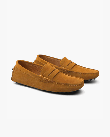 Suede Driver Loafers - Belfaire & Co.