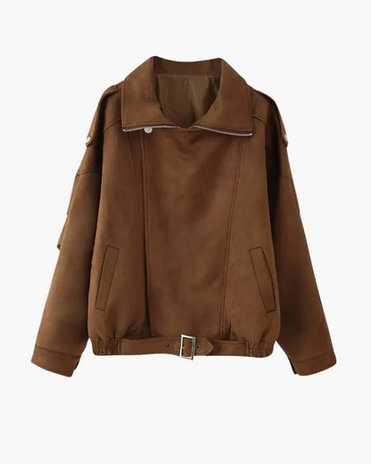 Vintage Suede Drape Jacket - Belfaire & Co.