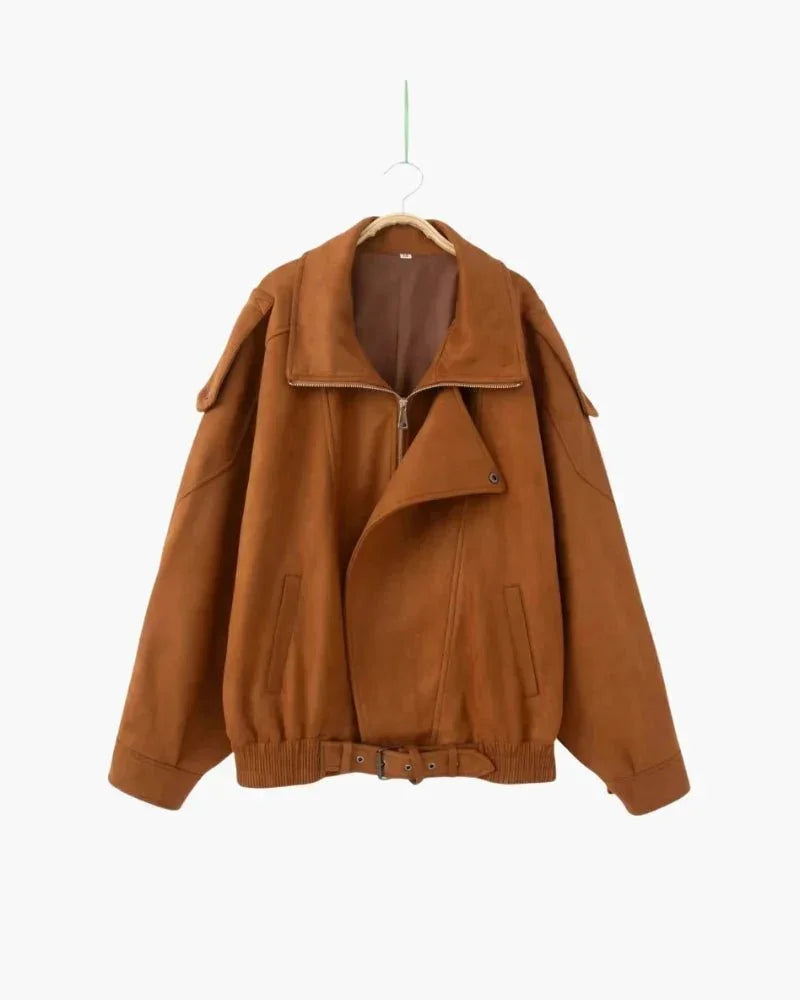 Vintage Suede Drape Jacket - Belfaire & Co.